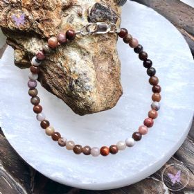 Petrified Wood Beaded Bracelet